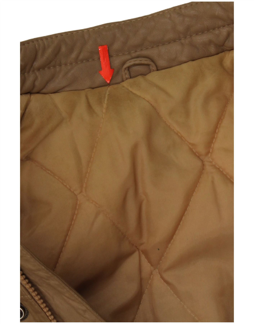 Vintage Herren Lederjacke IT 48 Medium Beige Leder