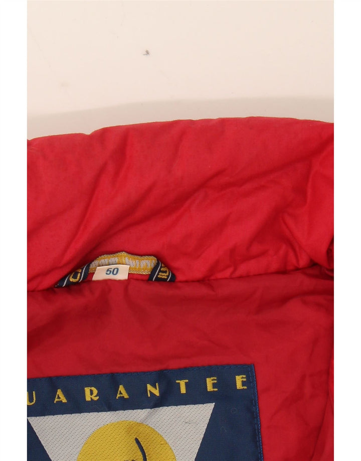 CIESSE PIUMINI Mens Padded Jacket IT 50 Large Red Polyester Vintage Ciesse Piumini and Second-Hand Ciesse Piumini from Messina Hembry 
