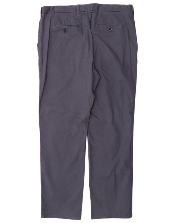 Marks & Spencer Herren-Chinohose mit normaler Passform, W36 L31, marineblaue Baumwolle