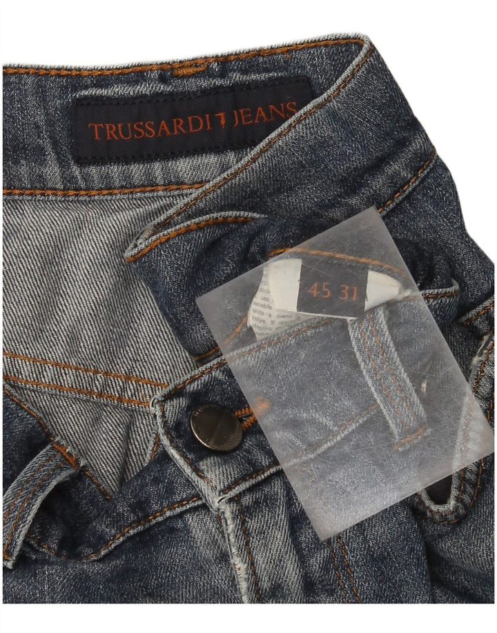 Trussardi Herren Straight Jeans W31 L28 Blau