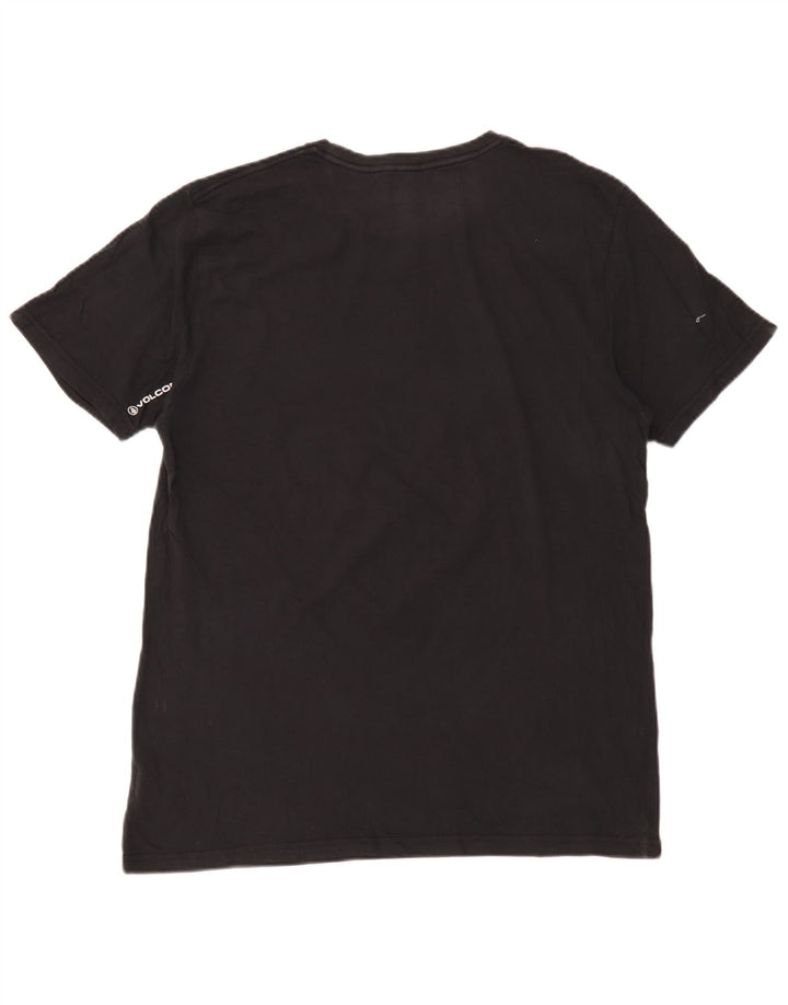Volcom Herren-T-Shirt mit Grafik, groß, aus schwarzer Baumwolle