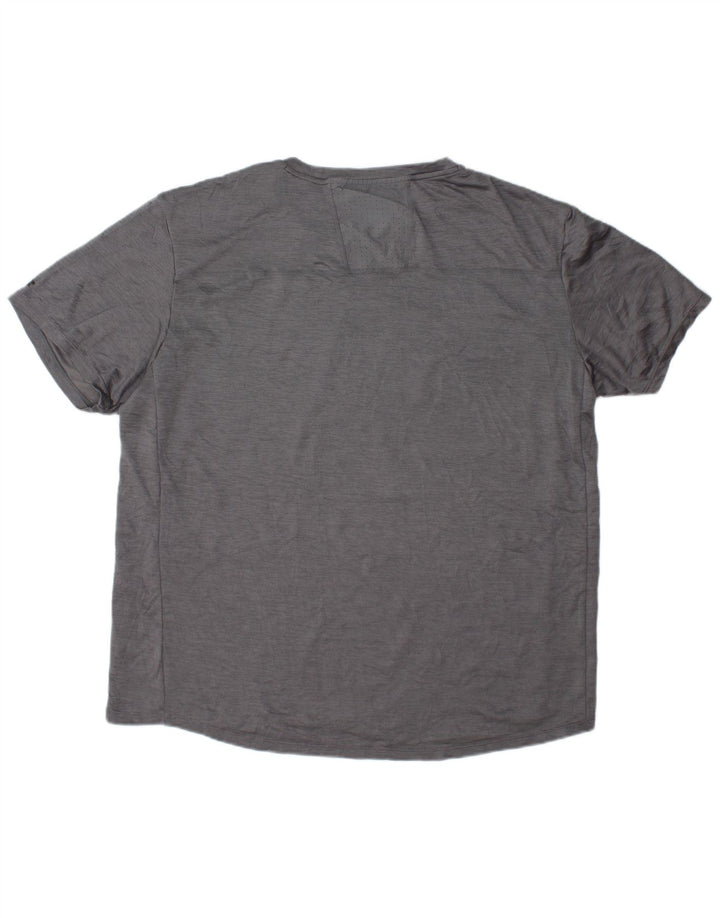 RUSSELL ATHLETIC Herren Dri-Power T-Shirt Top XL Grau Polyester