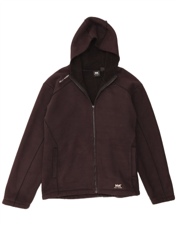 Helly Hansen Herren-Kapuzenpullover mit Reißverschluss, 2XL, schwarzes Polyester