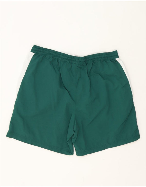 Reebok Mens Sport Shorts XL Green Colourblock Polyester