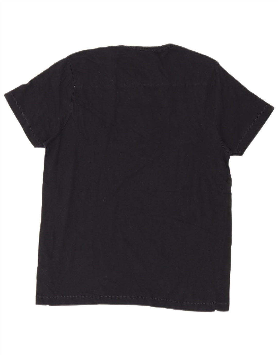 French Connection Herren T-Shirt Top XL Schwarz Baumwolle