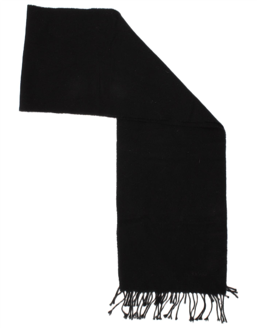 Barbour Damen-Rechteckschal, Einheitsgröße, schwarze Lammwolle, klassisch