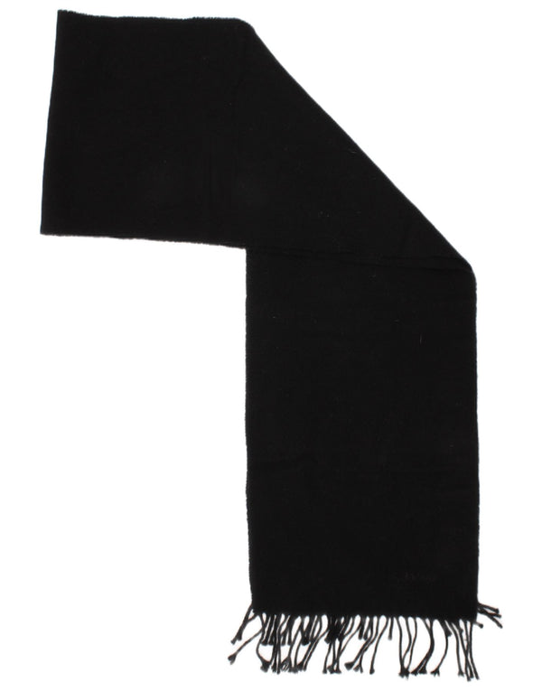 Barbour Damen-Rechteckschal, Einheitsgröße, schwarze Lammwolle, klassisch