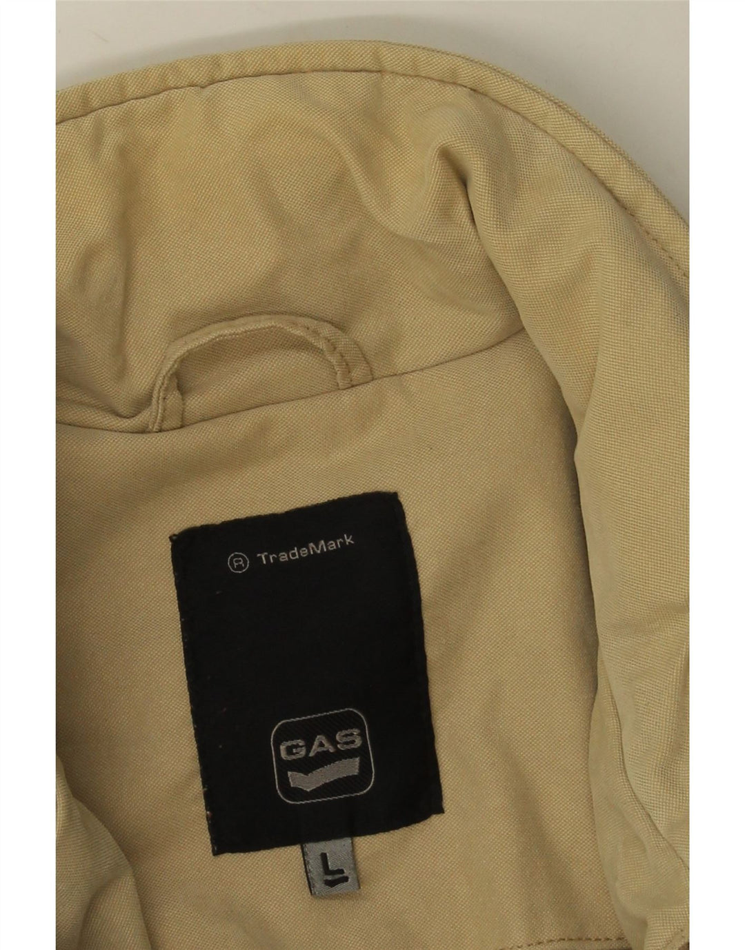 Gas Herren-Utility-Jacke UK 40 Large Beige Baumwolle