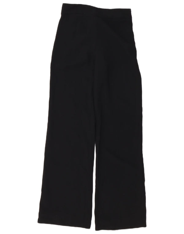 Zara Damen Freizeithose mit weitem Bein, XS, W25, L32, Schwarz