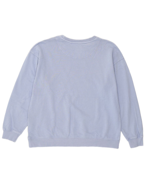 Fat Face Damen-Sweatshirt mit lockerer Passform, UK 14, Größe L, Blau, Baumwolle