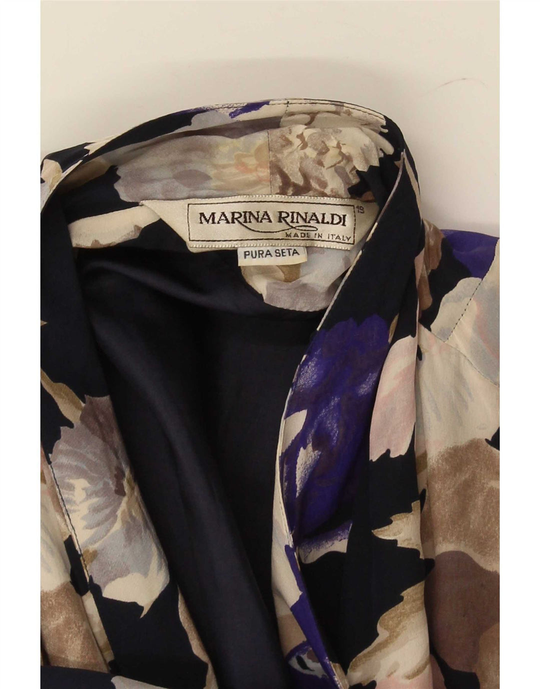 Marina Rinaldi Damen-Blazerjacke mit 3/4-Ärmeln, Größe 19, klein, mehrfarbig