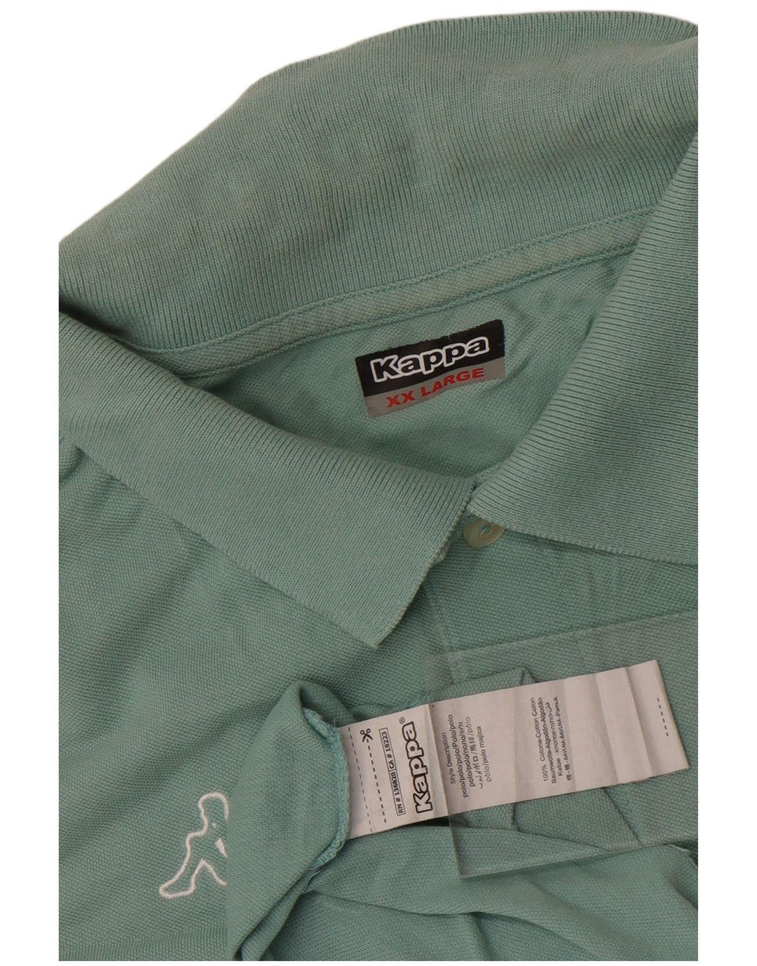 Kappa Herren Poloshirt 2XL Blau Baumwolle