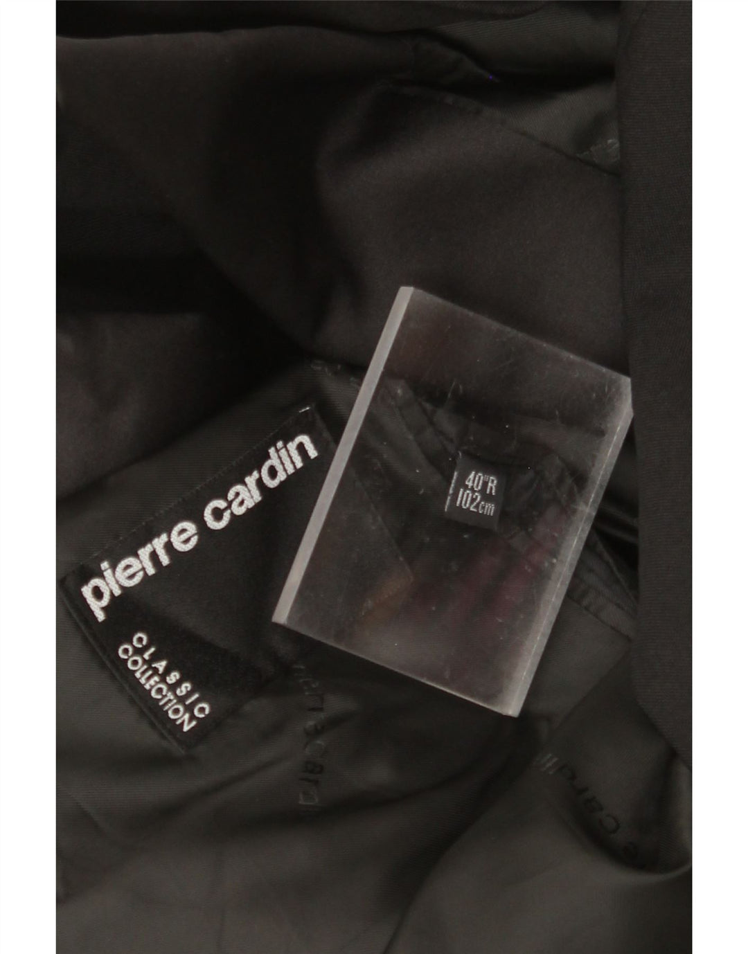 PIERRE CARDIN Herren-Blazer mit normaler Passform, Größe 40, Schwarz