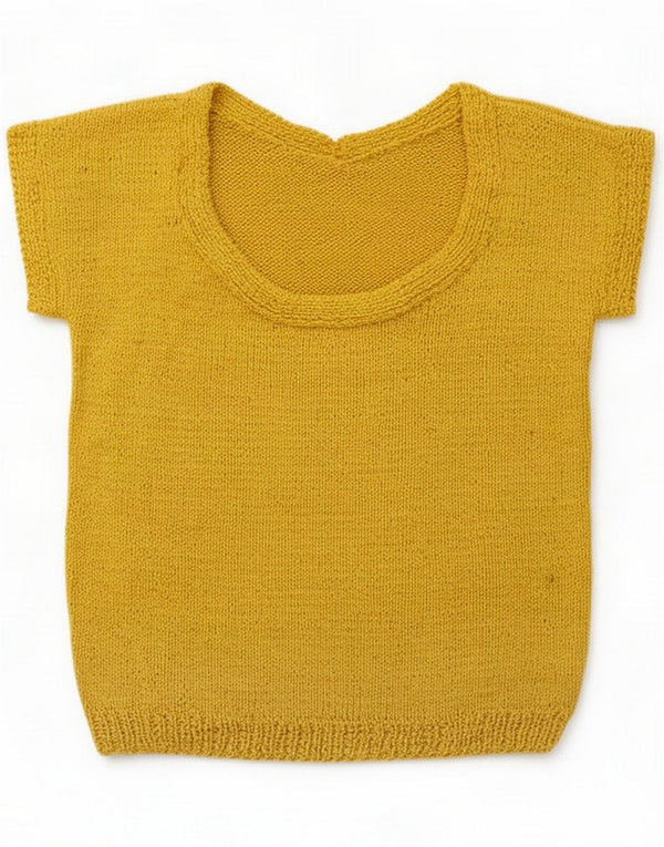 Vintage Womens Crop Boat Neck Jumper Pullover UK 10 Small Yellow