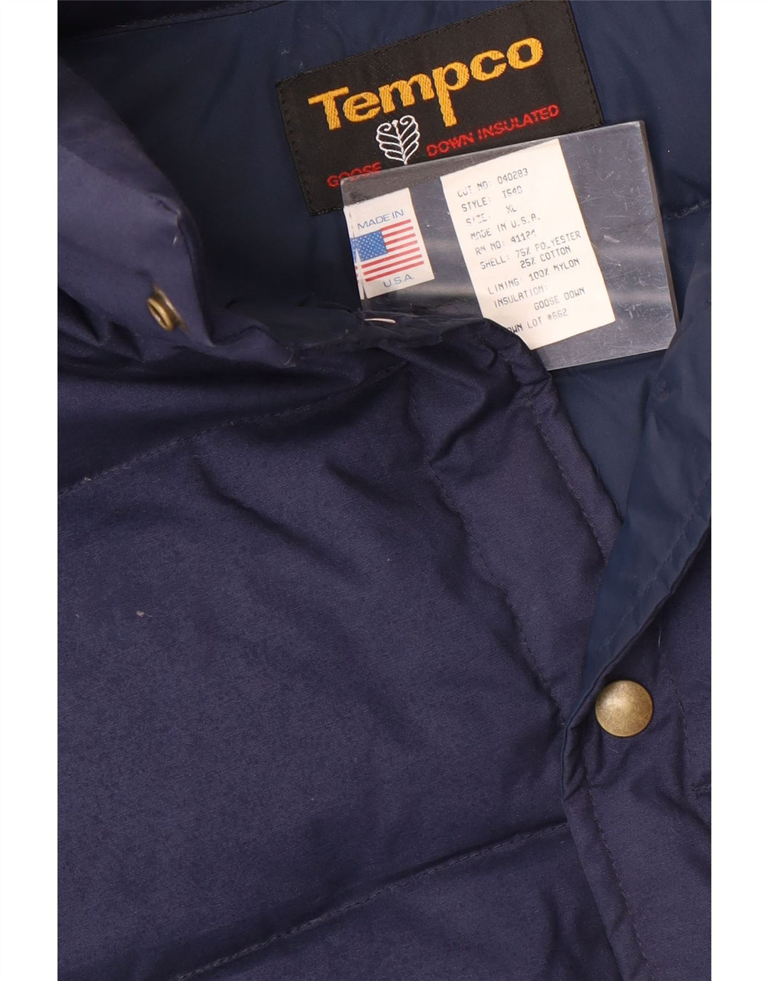 Tempco Herren Wattierte Weste UK 42 XL Marineblau Polyester