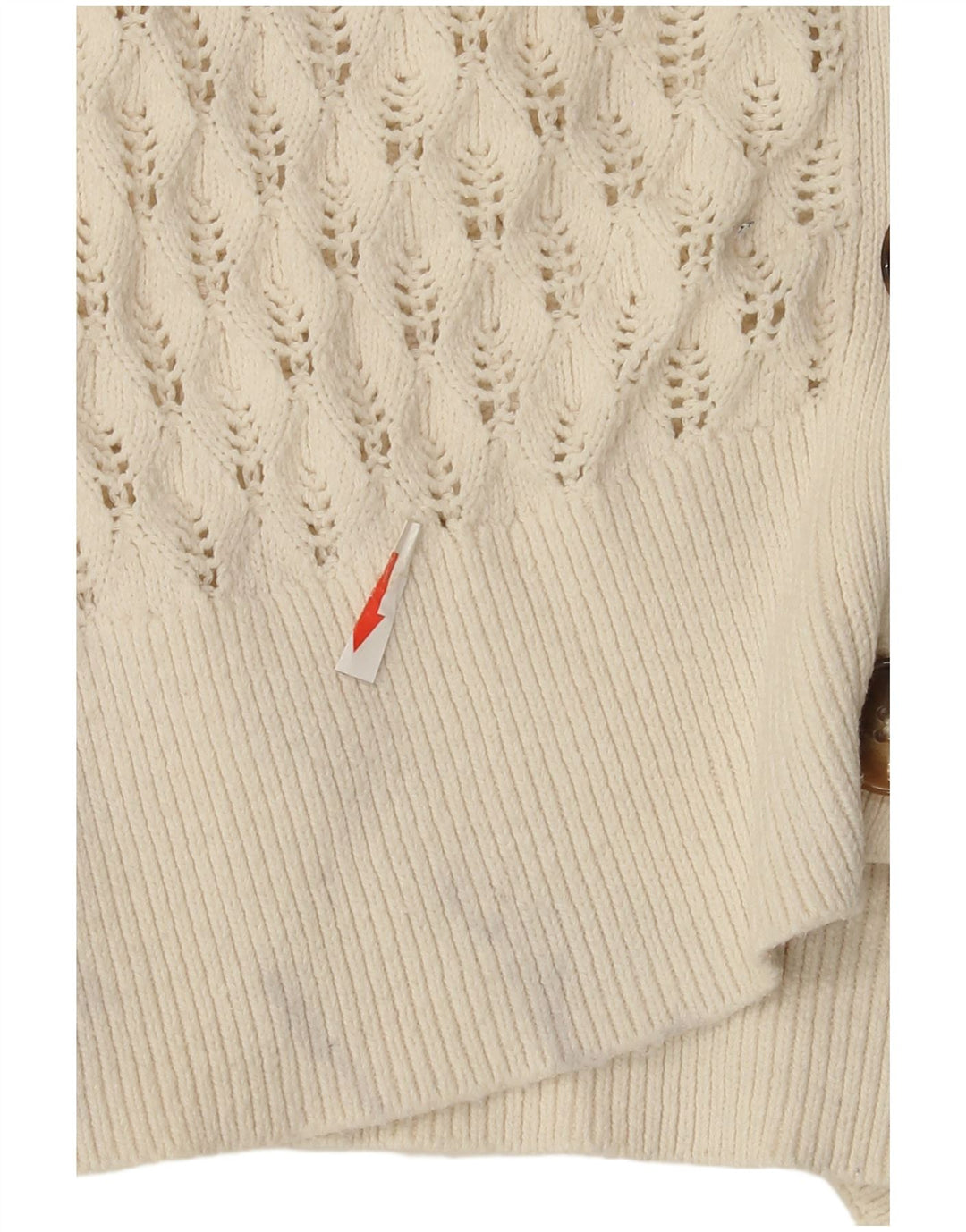 Marks & Spencer Damen-Cardigan-Pullover UK 14 Große weiße Baumwolle