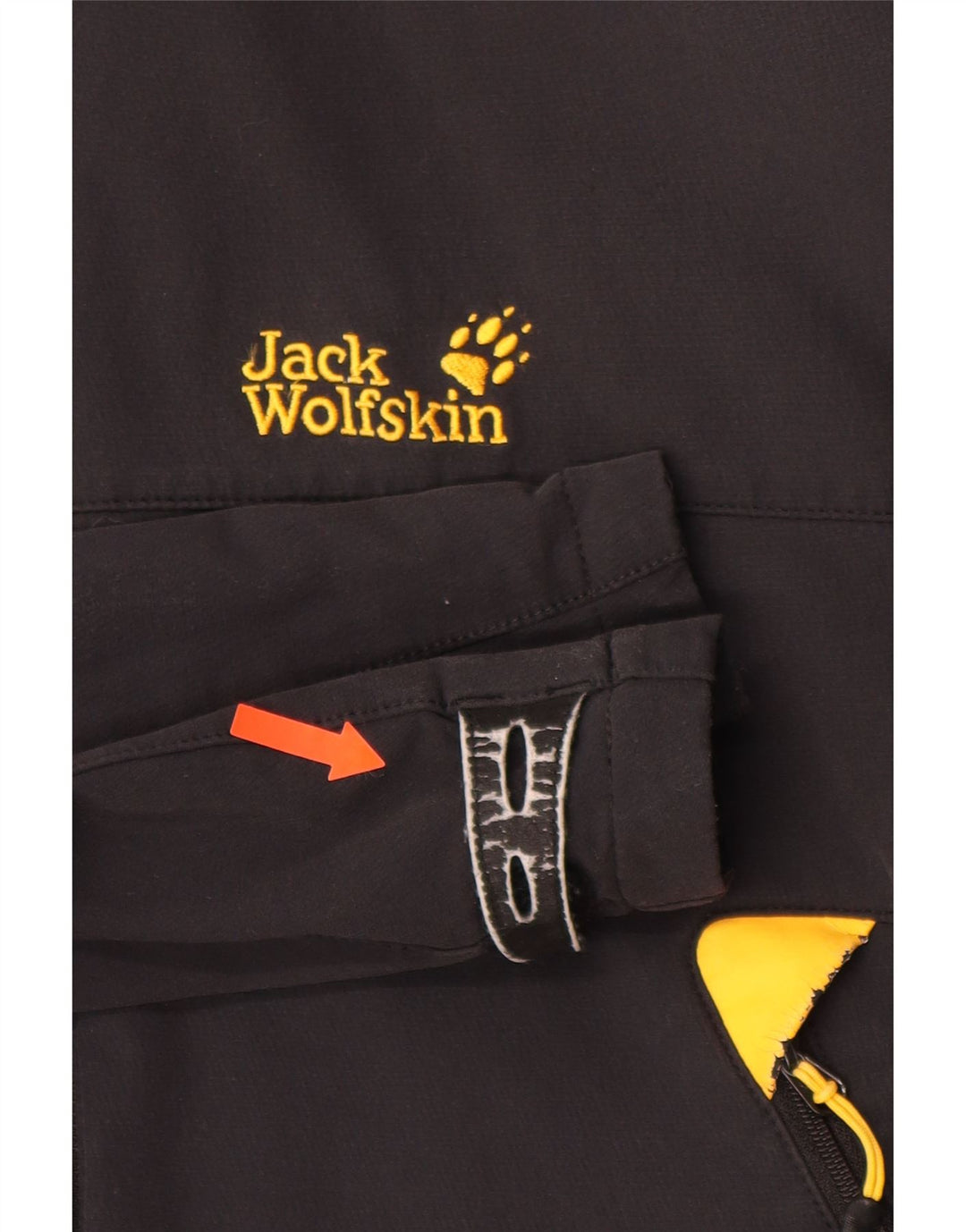 JACK WOLFSKIN Herren-Windbreakerjacke mit Kapuze, UK 44/46 XL, schwarzes Polyamid
