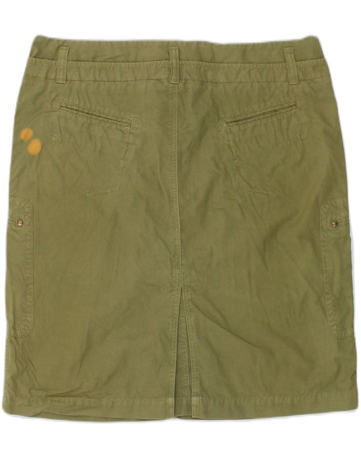 GAS Womens Cargo Skirt W32 Large Khaki Cotton | Vintage Gas | Thrift | Second-Hand Gas | Used Clothing | Messina Hembry 