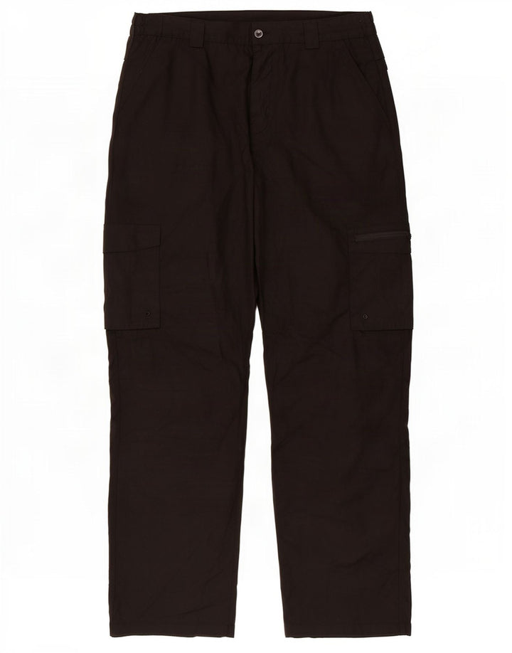 Mountain Warehouse Gerade Herren-Cargohose, W38, L29, Schwarz, Polyester