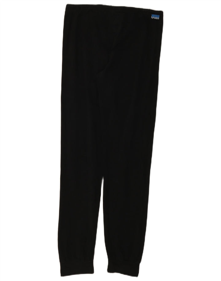 ASICS Damen Trainingshose Jogger UK 14 Mittelschwarze Baumwolle