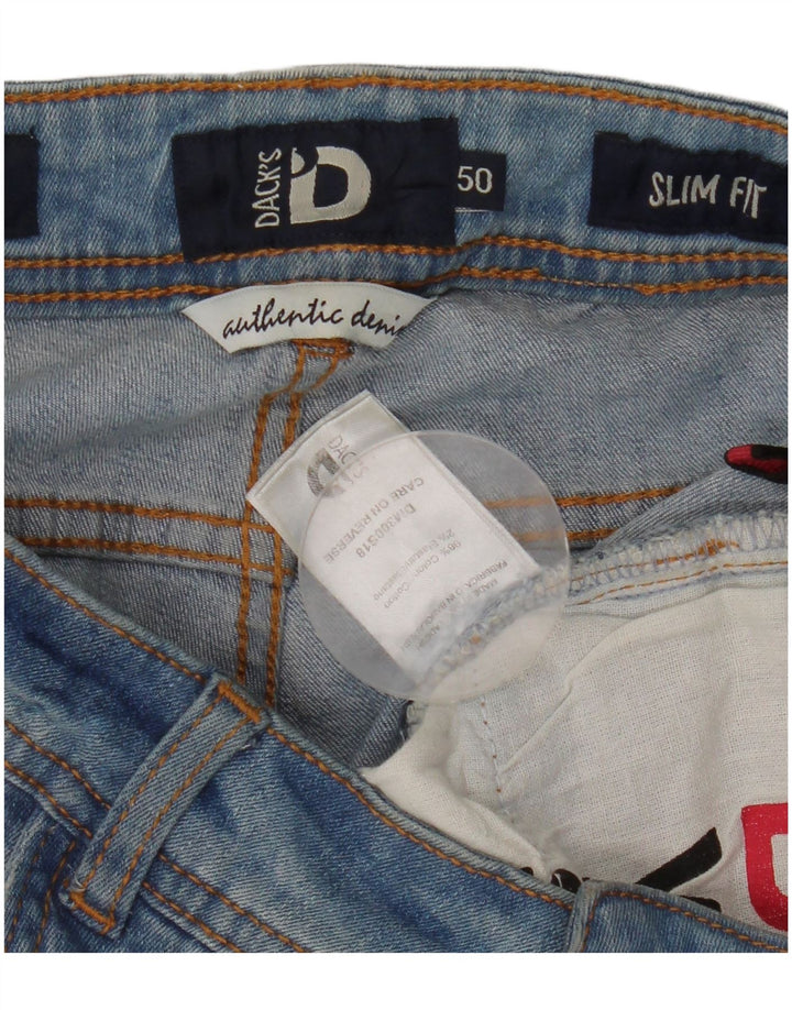 Dack's Damen Slim Jeans W32 L30 Blaue Baumwolle