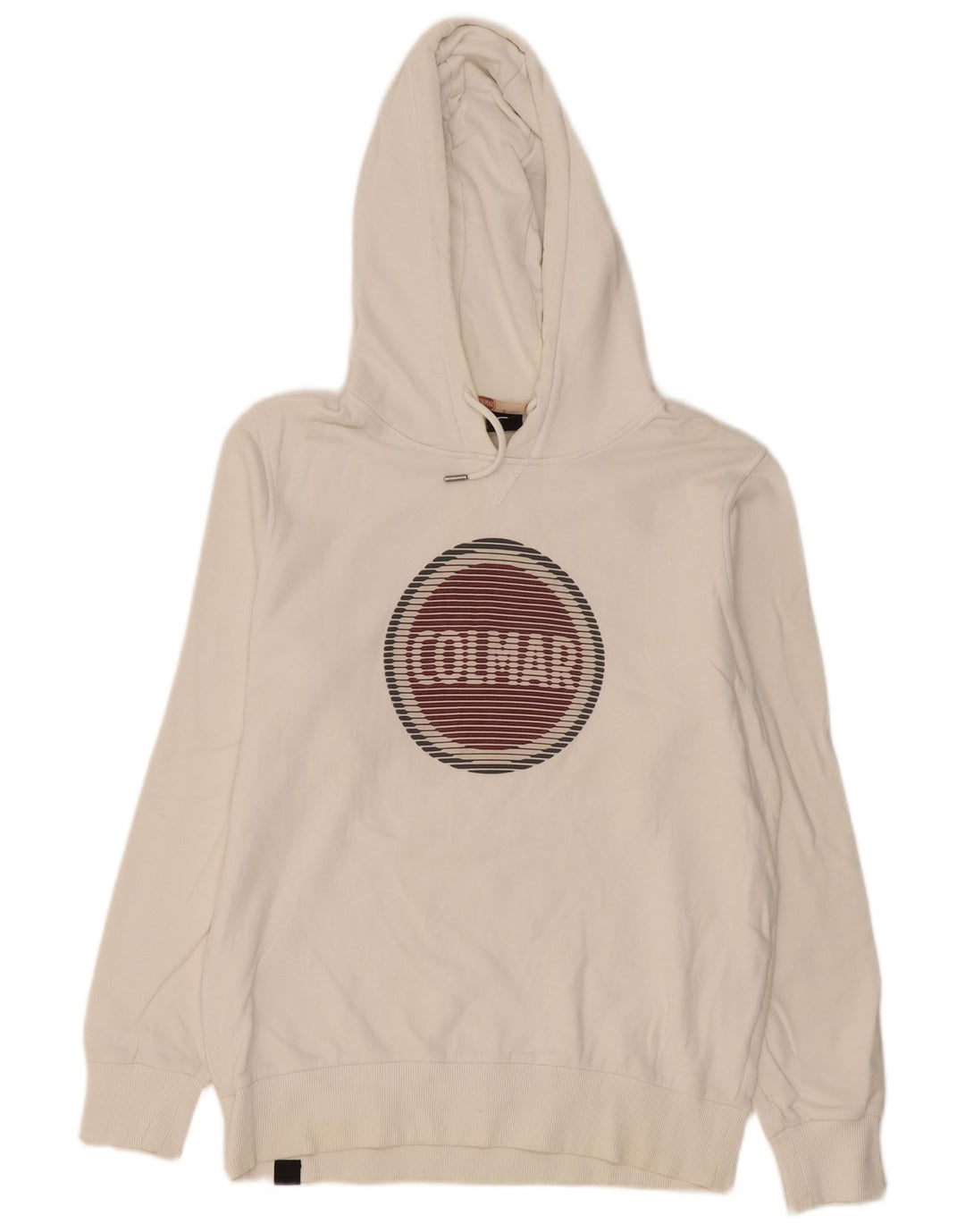 Colmar Herren-Kapuzenpullover mit Grafik, groß, aus weißer Baumwolle