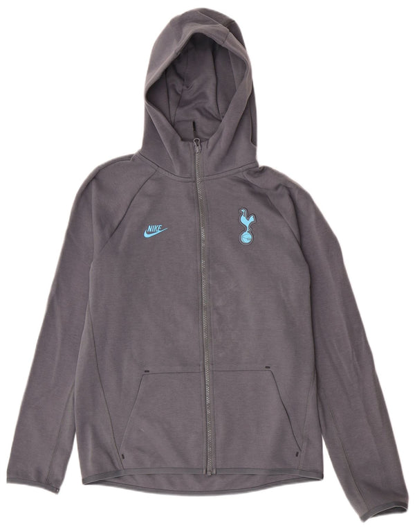 Nike Jungen-Kapuzenpullover mit Reißverschluss, 13–14 Jahre, XL, graue Baumwolle