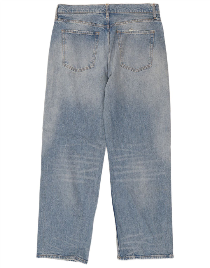 ZARA Damen Loose Jeans EU 42 Large W32 L31 Blau