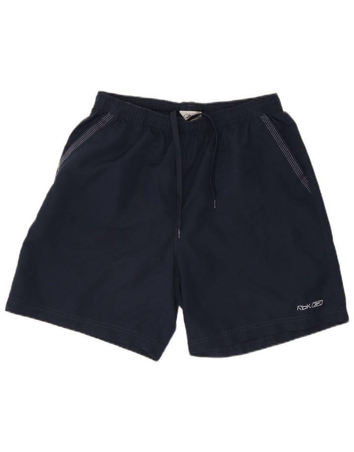 Reebok Herren-Sportshorts, groß, marineblau, Polyester