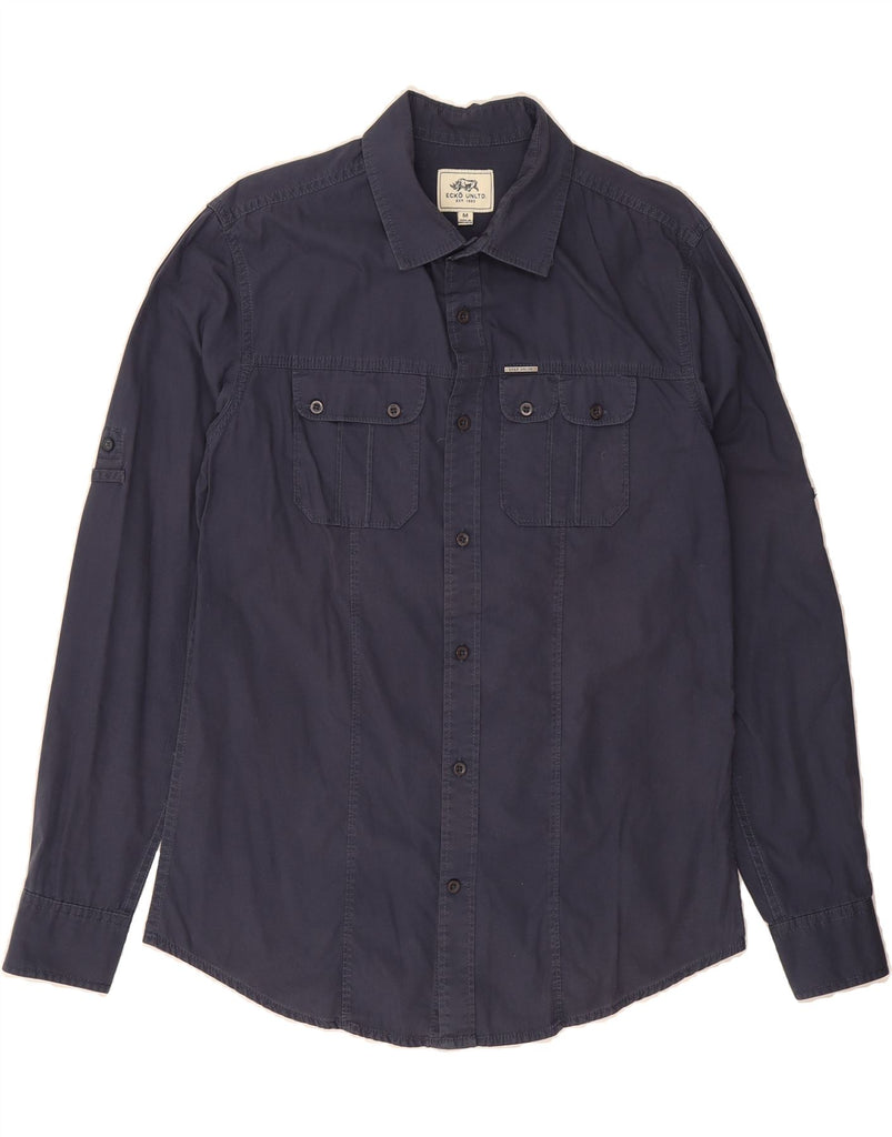 ECKO UNLTD Mens Shirt Medium Navy Blue Vintage Ecko Unltd and Second-Hand Ecko Unltd from Messina Hembry 
