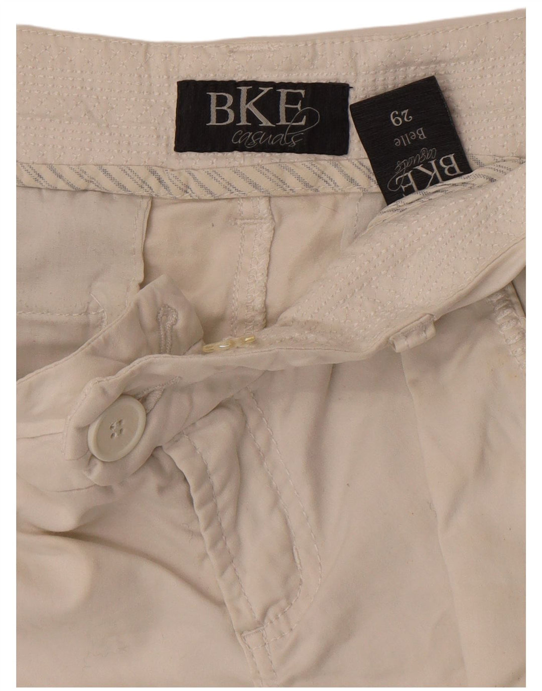 BKE Damen Chinoshorts W29 Mittelbeige Baumwolle