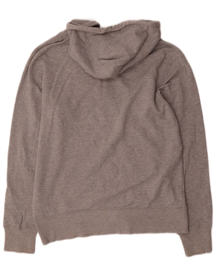 Nike Herren-Kapuzenpullover mit Reißverschluss, reguläre Passform, mittelgraue Baumwolle