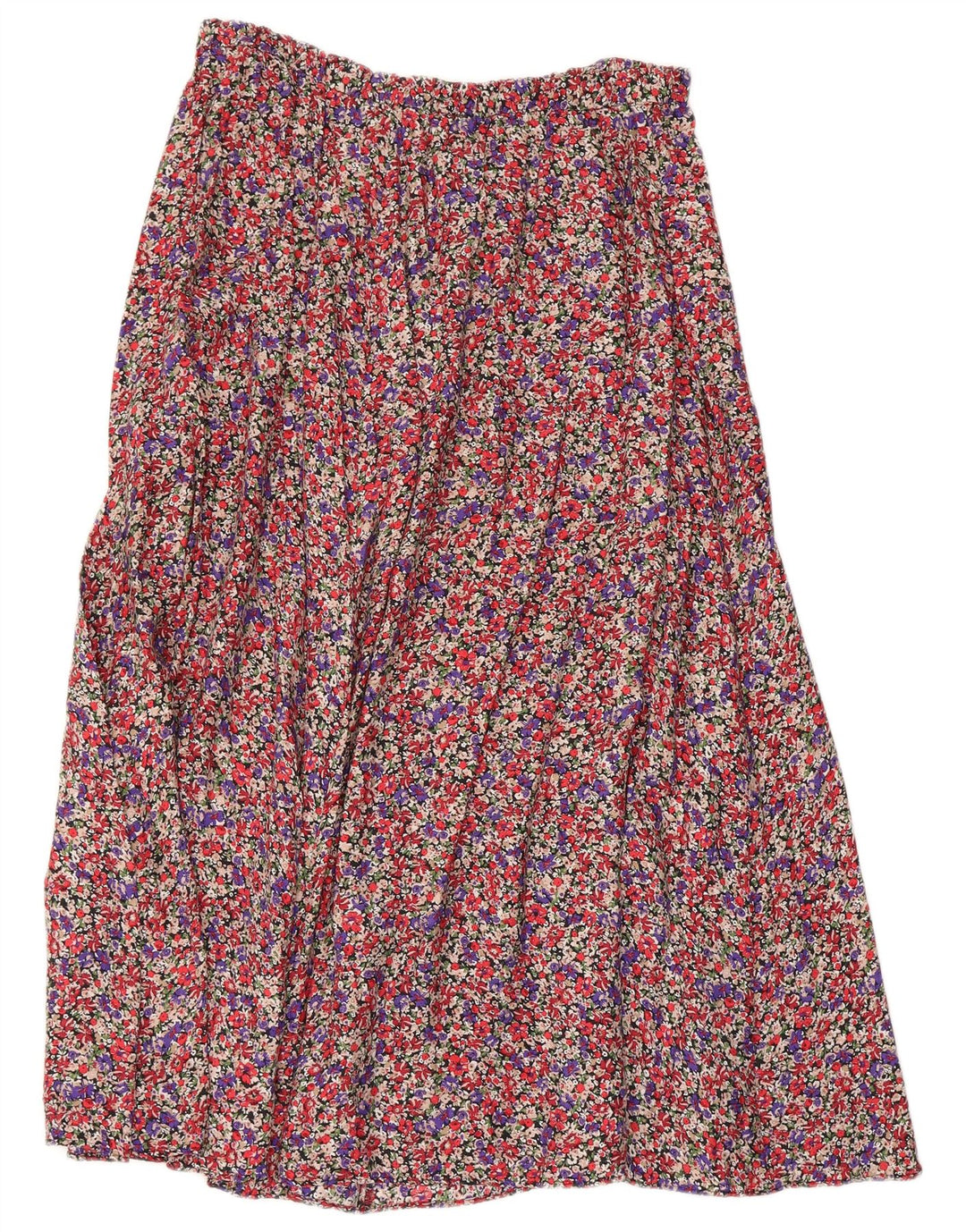 Zara Damen-A-Linien-Rock, groß, W32, mehrfarbig, Blumenmuster