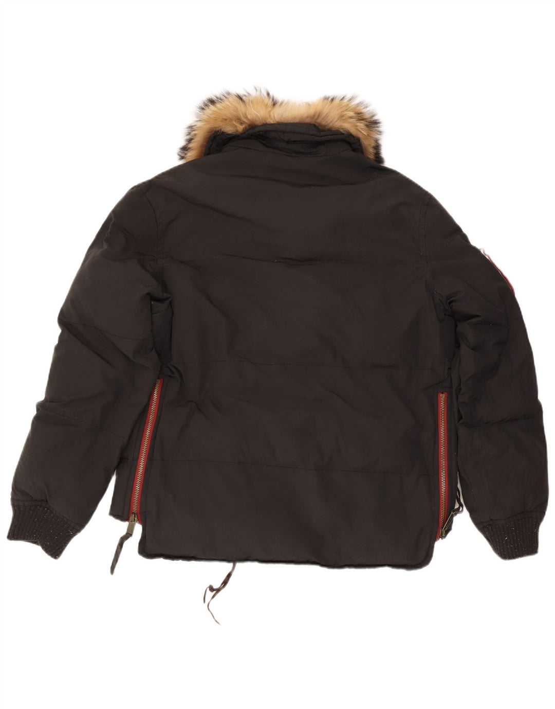 Dsquared Herren Wattierte Jacke IT 52 XL Schwarz Colourblock Baumwolle