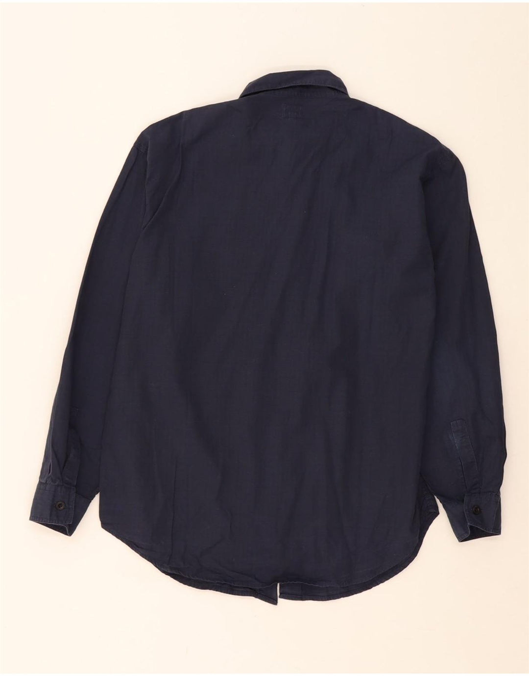 ARMANI JUNIOR Boys Shirt 15-16 Years Navy Blue Cotton Vintage Armani Junior and Second-Hand Armani Junior from Messina Hembry 