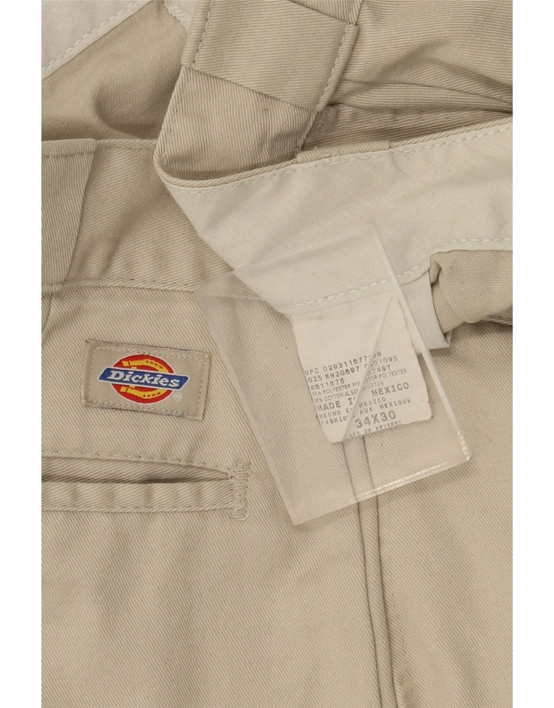DICKIES Gerade Chinohose für Herren, W34, L30, Beige, Polyester