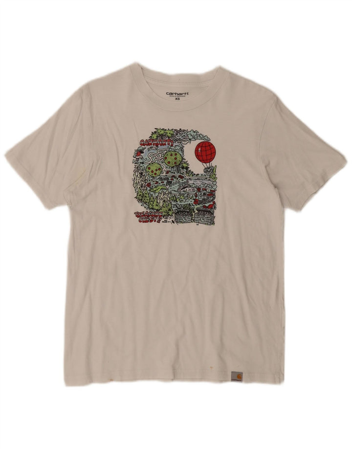 Carhartt Herren Grafik T-Shirt Top XS Weiß