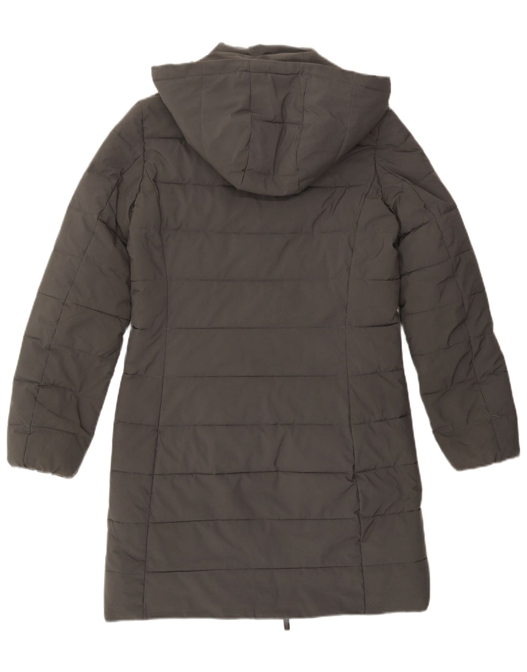 Kappa Womens Hooded Wattierter Mantel UK 10 Small Grau Polyester