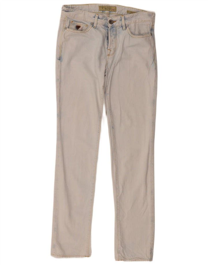 Guess Herren Straight Jeans W32 L34 Blau