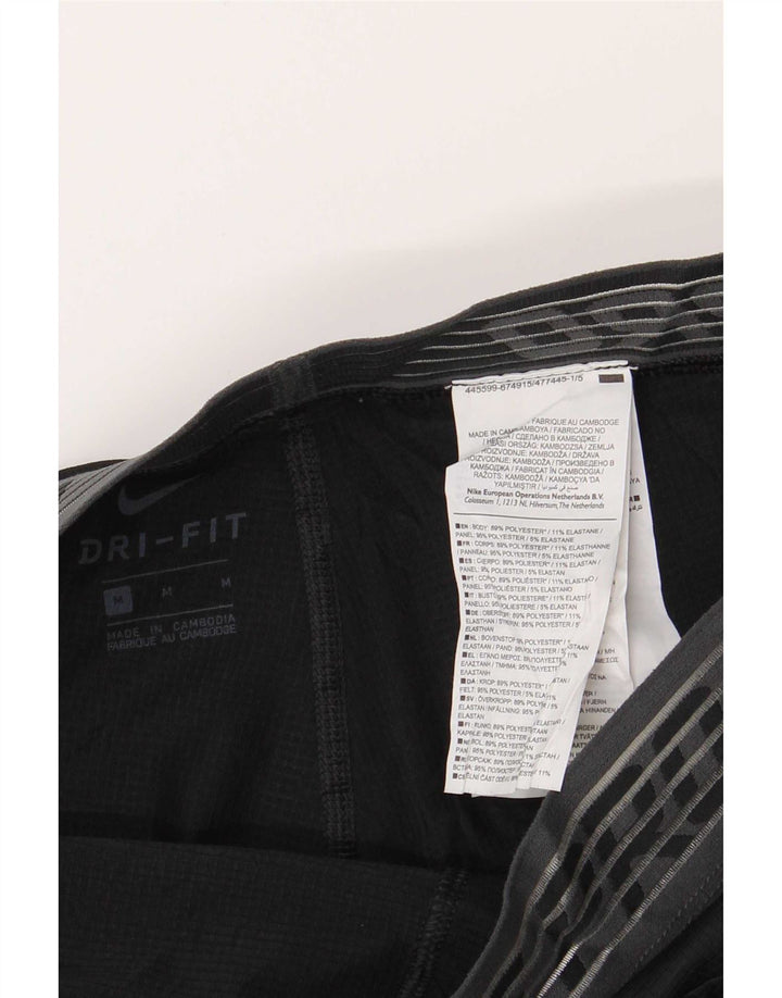 Nike Herren Dri Fit Graphic Leggings Mittelschwarzes Polyester