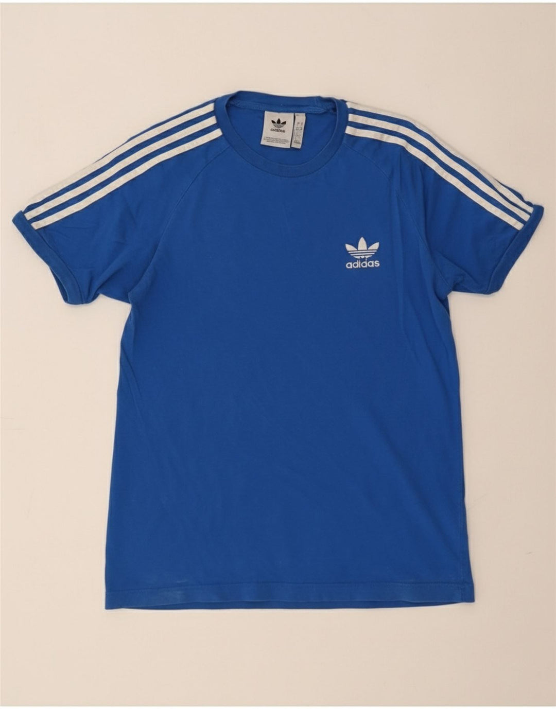 Adidas Herren T-Shirt Top Small Blau Baumwolle
