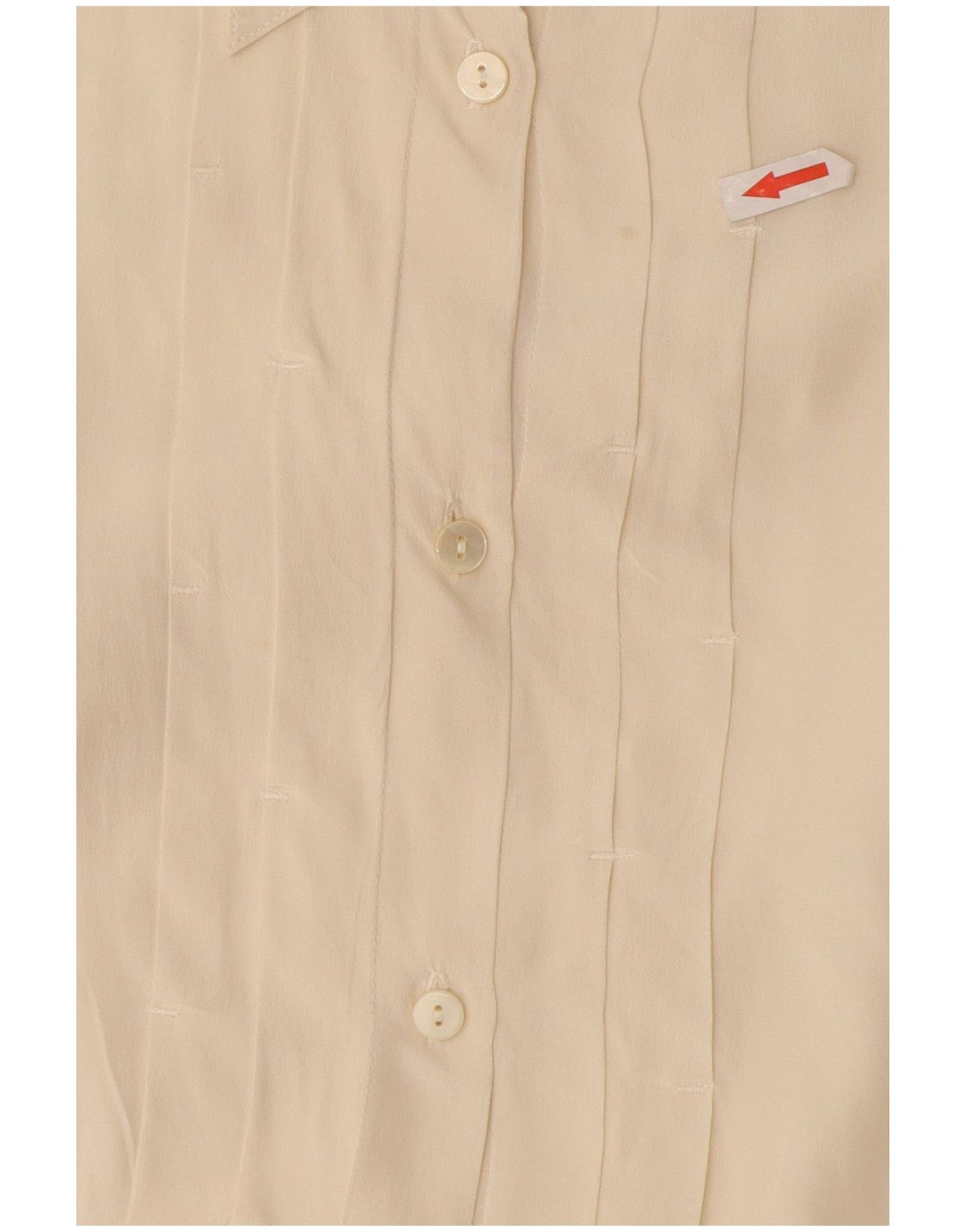 Vintage Damen formelles Hemd UK 16 Large Off White