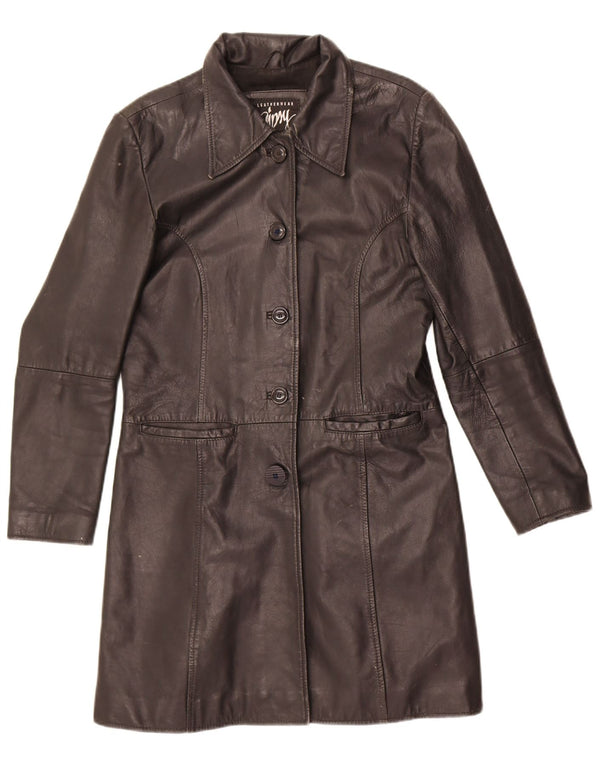 Gipsy Damen Ledermantel UK 12 Mittelbraun