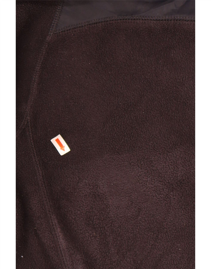 GAS Mens Fleece Jacket UK 44 2XL Brown Colourblock Polyester