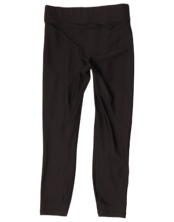 Under Armour Damen Heat Gear Crop Leggings UK 8 Small Schwarz