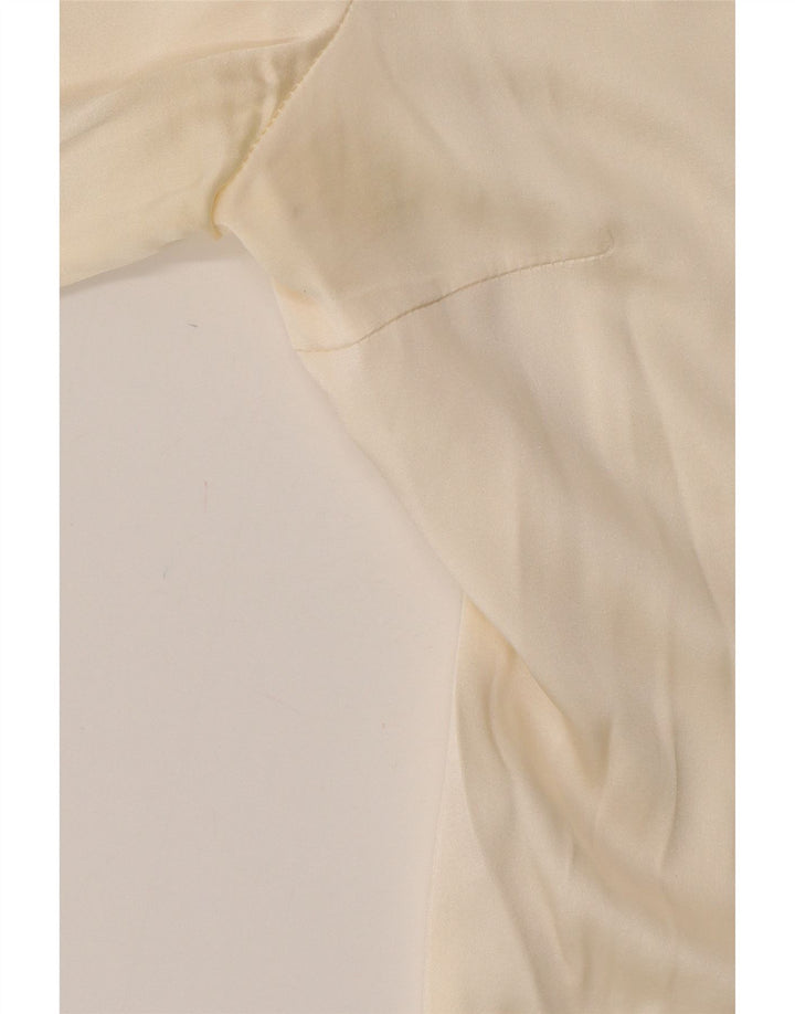 ATOS LOMBARDINI Damen Langarm-Hemdbluse IT 44 Medium Off White