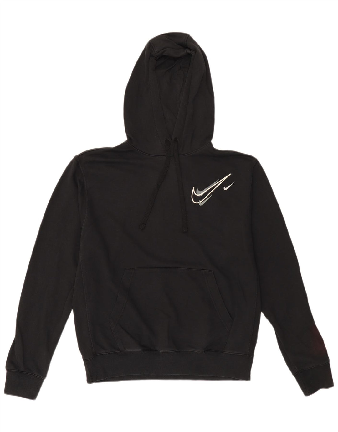 Nike Herren-Kapuzenpullover mit Grafik, mittelschwarz, Baumwolle