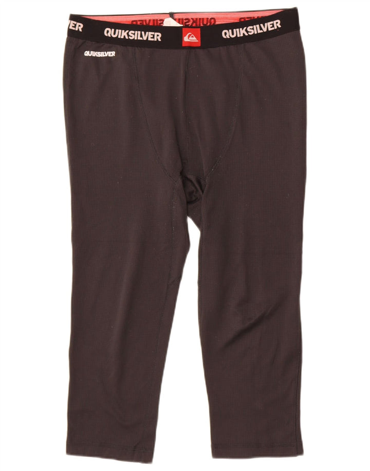 Quiksilver Herren-Capri-Leggings mit Grafik, Größe L, Schwarz