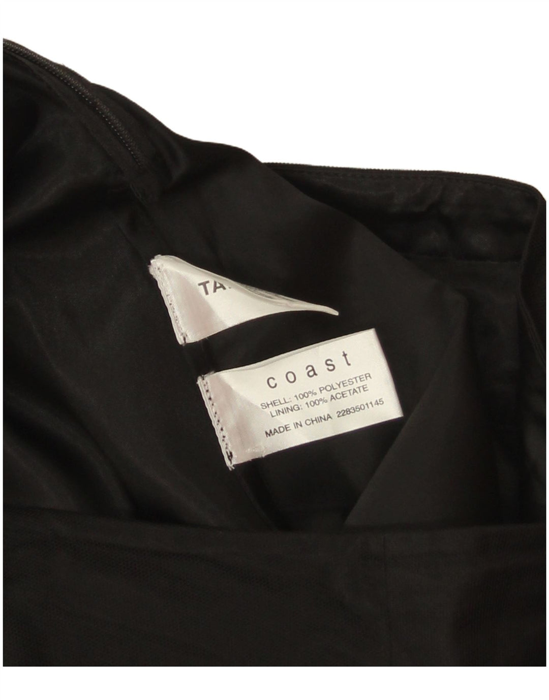Coast Damen-A-Linien-Rock W26 Smalll Schwarz geblümtes Polyester