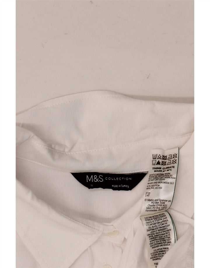 Marks & Spencer Damen-Oversize-Hemd, UK 18, XL, weiße Baumwolle